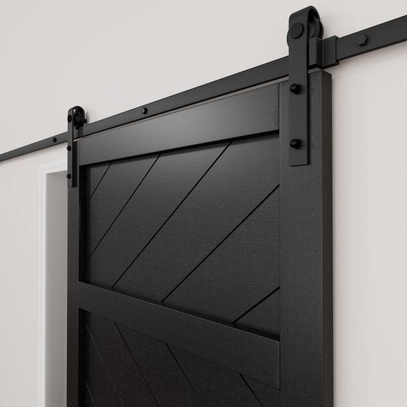  84" H 84" H Solid Wood Sliding Barn Door with Installation Hardware Kit (Soft Close Included), 36 po x 84 po