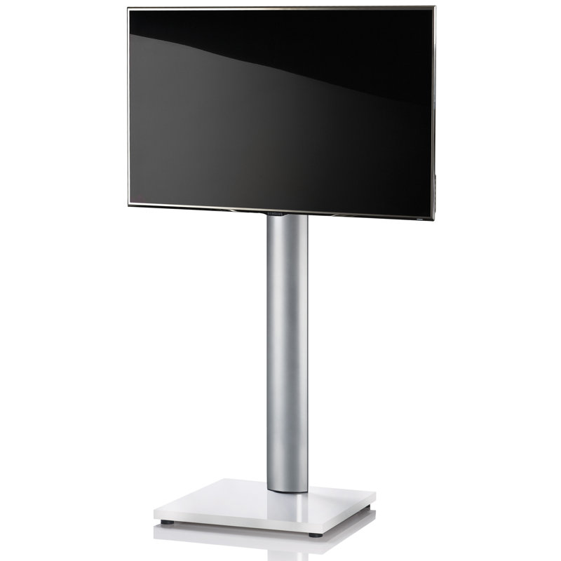 Platinum Unfinished TV Stand for TVs up to 28, Black/White varnish, 174cm H x 68cm W x 54cm D