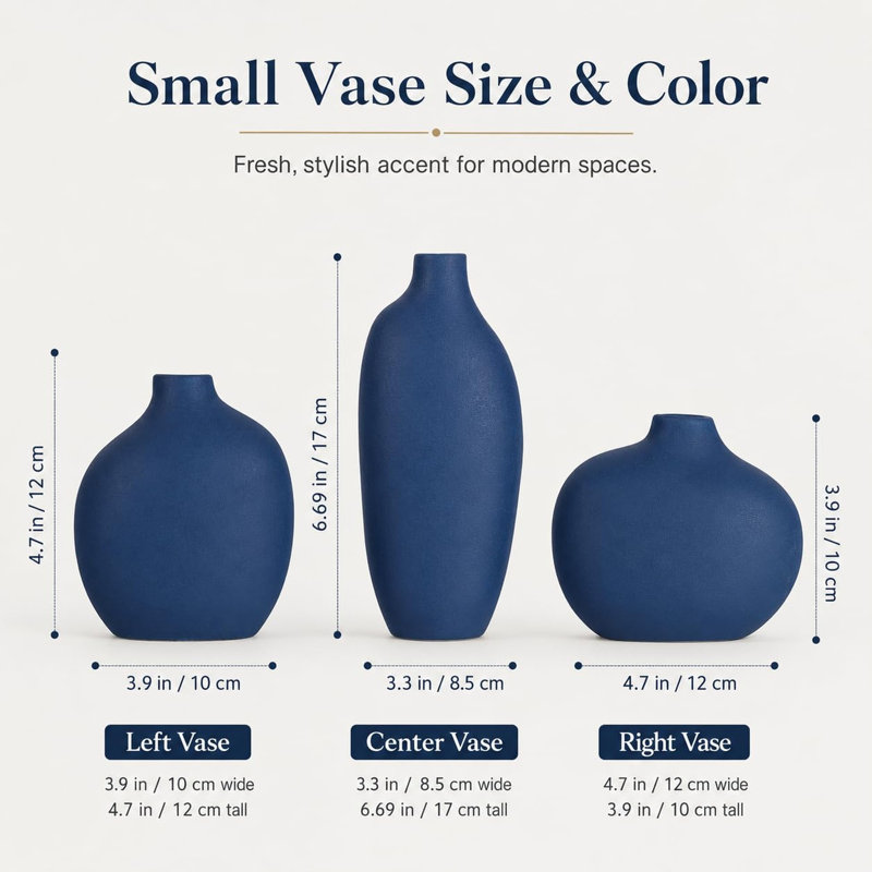 Table Vase, Blue