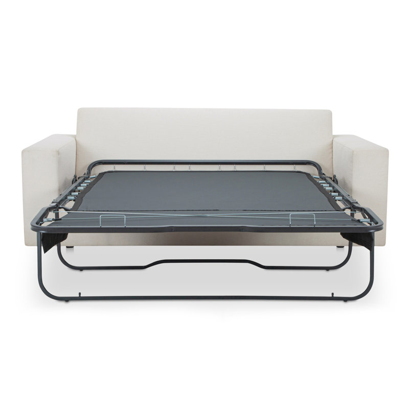 Kiran Sleeper Sofa, White Velvet