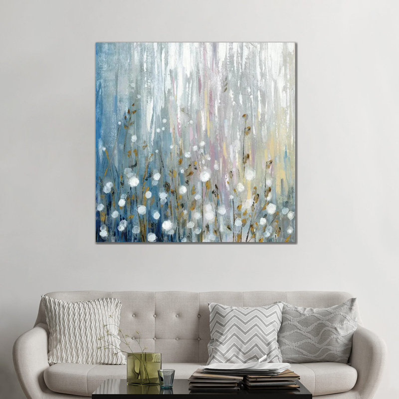 «August Branches Flowers» par Silvia Vassileva - impression, Toile tendue, H 48 po x l 48 po x P 1,5 po, Aucun mat