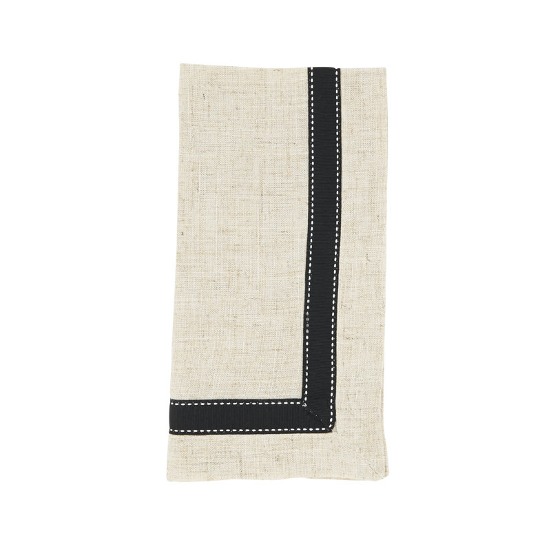 Marietta Collection 80% Polyester - 20% Linen No Pattern Rectangle Napkin