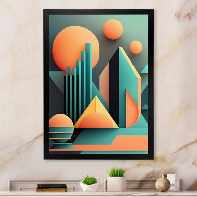«Graphic Retro Compositions II», reproduction sur toile encadrée