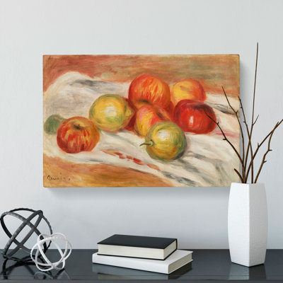 Still Life With Fruits Vol.3 by Pierre-Auguste Renoir - Wrapped Canvas Painting