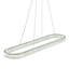 Luminaire suspendu linéaire Chevron Island - Nickel brossé