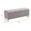 Banc rembourré en polyester Pender