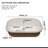 22"x15.3" Undermount Ceramic Bathroom Sink with Overflow Hole Under Counter Rectangle Porcelain Single Basin Lavatory Sink