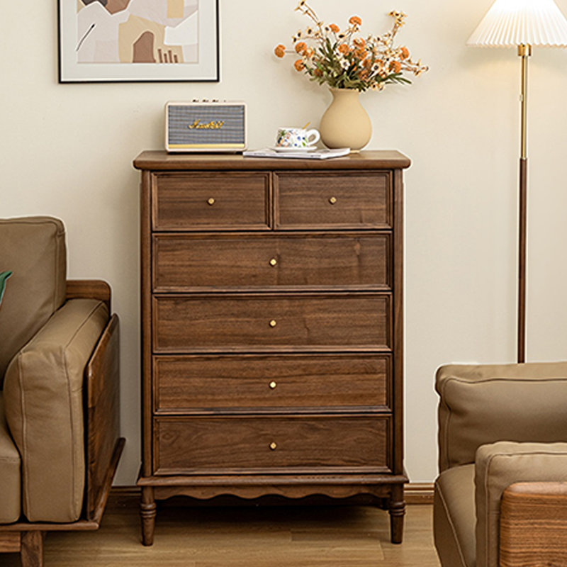 Simple Black Walnut Solid Wood Accent Chest