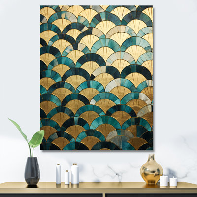 «Emerald And Golden Arches IV», reproduction d'art sur toile