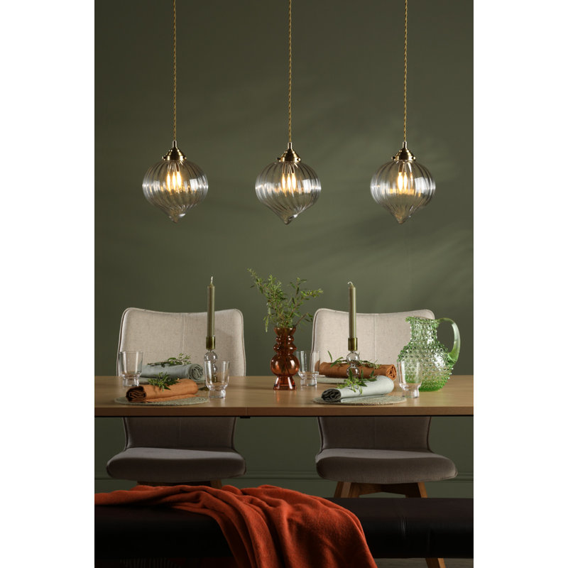 Bardara 3 - Light Antique Brass Pendant