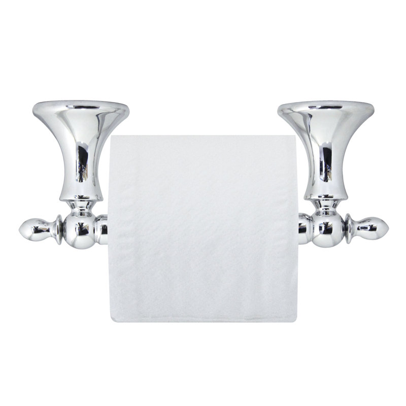 Porte-papier hygiénique avec rouleau Tajik, Chrome poli