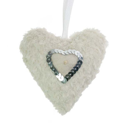 10cm Textile Holiday Shaped Ornament