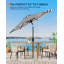 9FT Outdoor Patio Umbrella, 8 Sturdy Ribs-1535249370