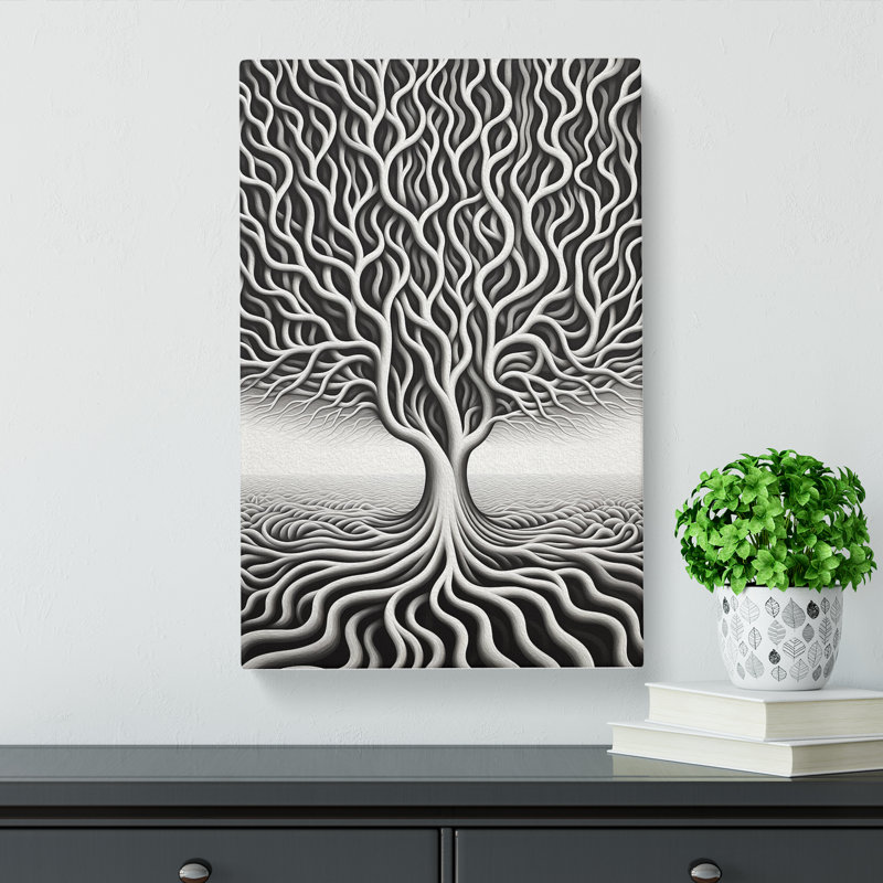 Tree - Print, 60cm H x 40cm W x 3cm D
