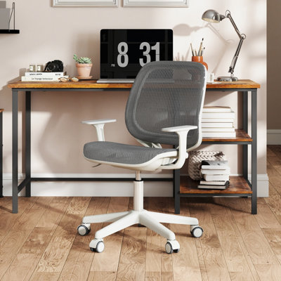 Chaise d'ordinateur pivotante en filet pour enfants, réglable en hauteur, pour les 6 à 15 ans