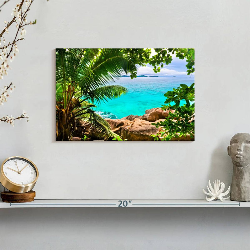 Paysage Gillard Seychelles, H 8 po x l 12 po