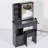29.2" Small Size Left Drawer Desktop Vanity Table + Cushioned Stool