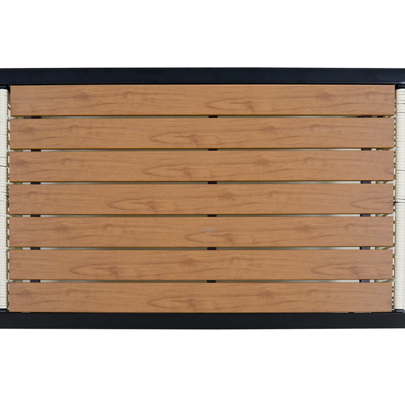 Sièges d'extérieur beiges - table de météo, meubles de salon à structure en fer et table d'eau, Beige