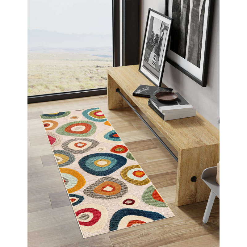 Wrought Studio Jake Marelda Indoor/Outdoor Area Rug, Runner 2' x 6'1"