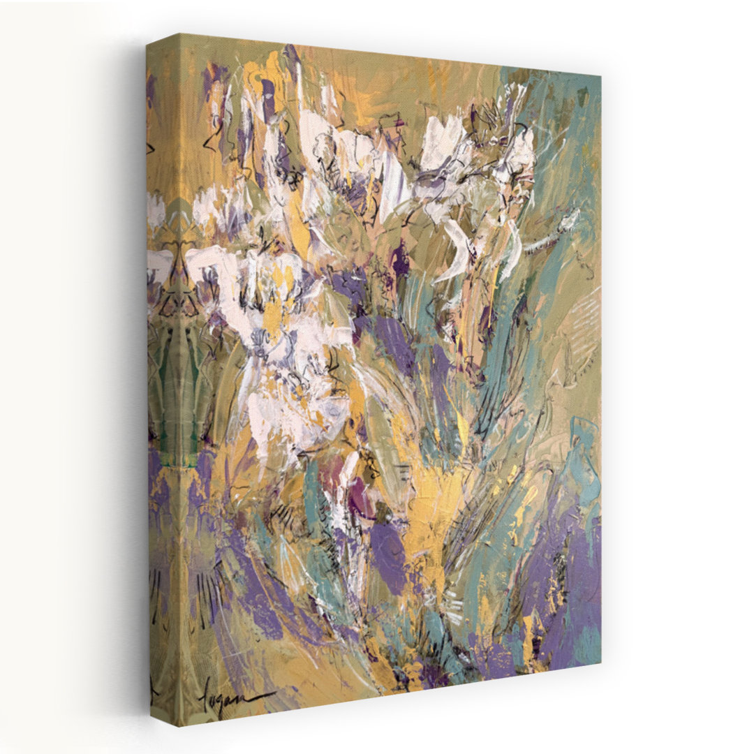 Modern Floral Garden Abstract Colorful Contemporary Flower Nature Wall Art Print