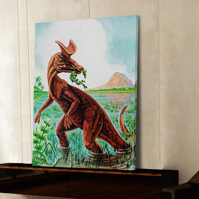Lambeosaurus by Curtis - Wrapped Canvas Print