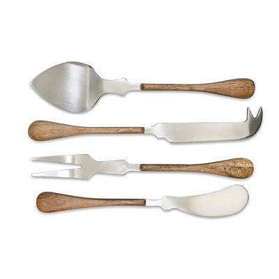 Dreya 4 Piece Stainless Steel Cheese Serving Set