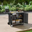 Chariot de barbecue avec évier et armoire de rangement l 50,6 po