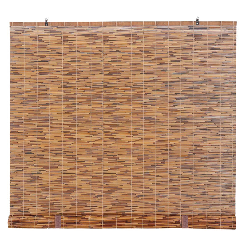 Store romain à enroulement manuel sans cordon 72 "H, L 48 po x L 72 po, Brun