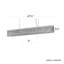 Sarella 11 Light 48in x 5.5in Rectangular Chandelier in Black with Clear Radiance Crystals-1303924993-1303925006