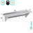 12 in. x 48 in. Stainless Steel Wall Mounted Pot Rack with Shelf and 6 Double Sided Hooks