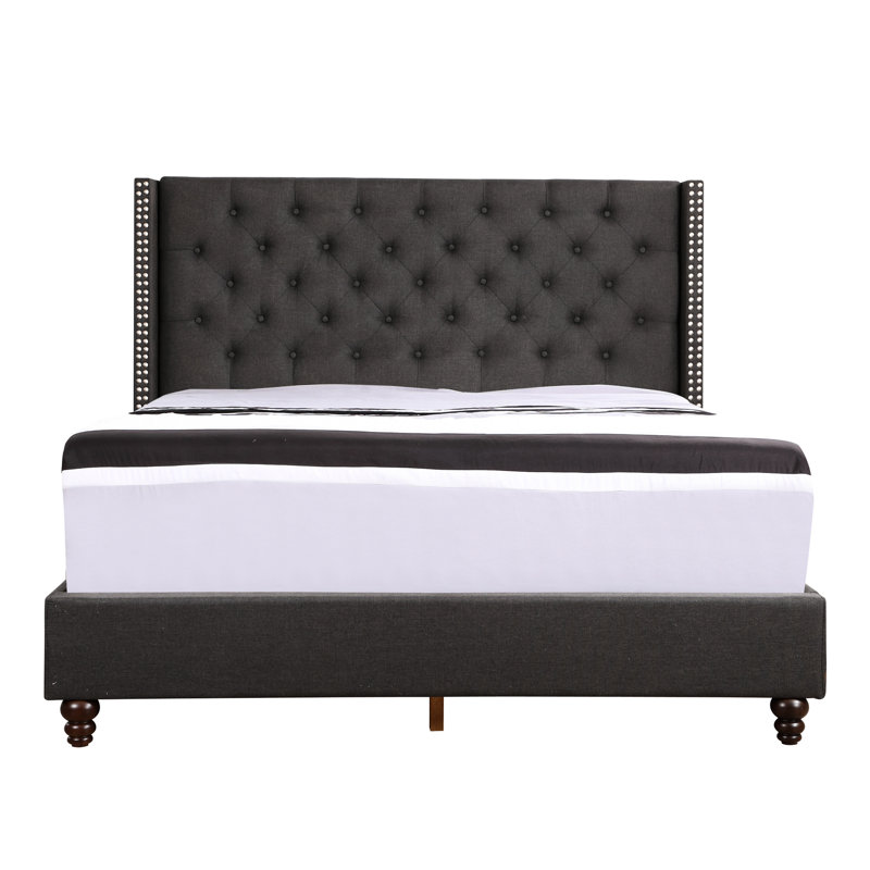 Lit rembourré noir Elegant Relax Pleasurable