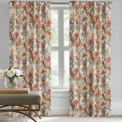 Paradise Semi Sheer Curtains / Drapes Pair