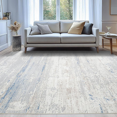 Washable Rugs 8X10 Area Rugs For Living Room- Modern Abstract Rugs For Bedroom,Dining Room, Large Soft Low Pile Carpet