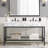 Kingsley 60" Stainless Steel Bathroom Vanity-695211179