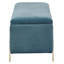 Baringer Velvet Upholstered Bench with Flip Top-1151232897