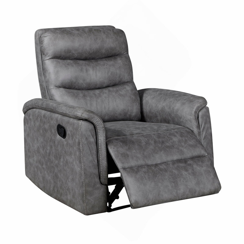 Ensemble de canapé inclinable 3 pièces gris
