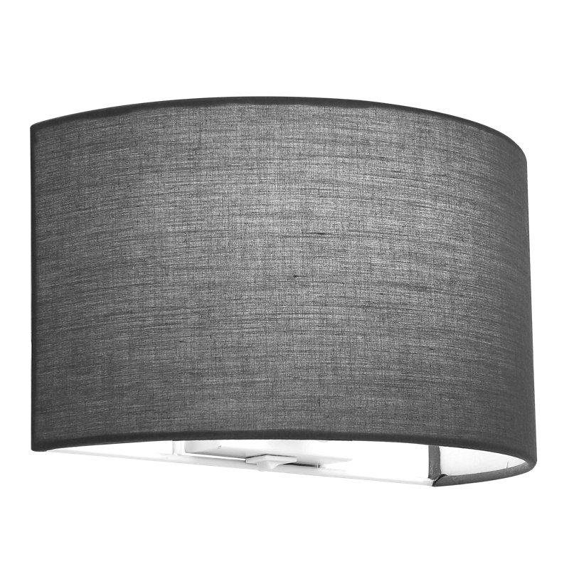 Enola Iron Flush Mounted Sconce, Grey