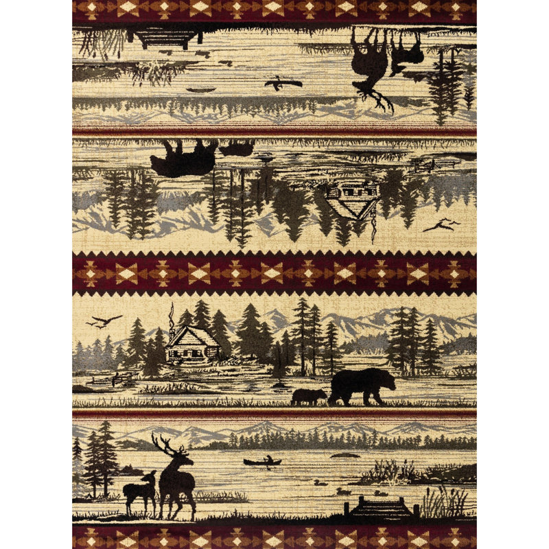 Stain- Polypropylene Area Rug, 2.7' X 7.3', For Dining Rooms Runner Rug Hallway, 2'7" 7'3", Cream, Runner 2'7" x 7'3"
