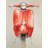 Small Red Moped Print On Canvas