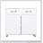 Two door Side Table-White