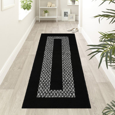Tapis de couloir antidérapant à doublure en caoutchouc de luxe Home Decor