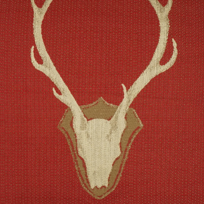 Uncle Buck Square Pillow Cover & Insert, Red, 24"H x 24"W