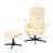 Single Recliner Chair with Ottoman, PU Leather Lazy Chair with Ottoman, Leisure Sofa Armchair with Footrest and Armrests, Reading Chair for Living Room, Bedroom and Office