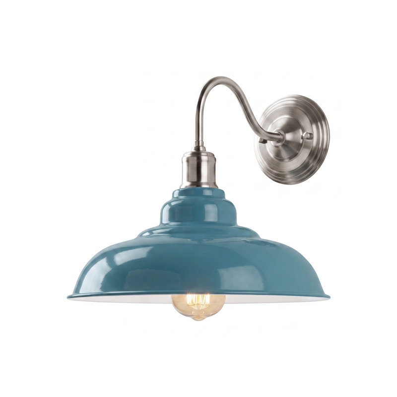 Pateros Armed Sconce, Cyan Blue