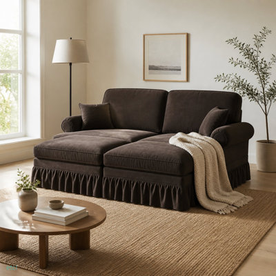 Upholstered 72.8 " Chenille Sofa