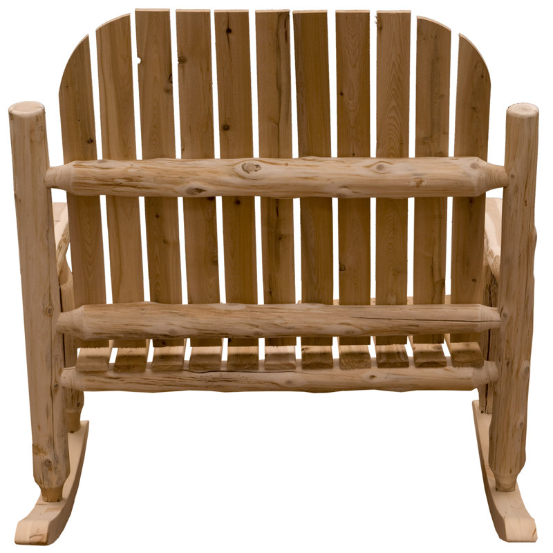 Two-Person Adirondack Rocking Chair - Unfinished/Unassembled