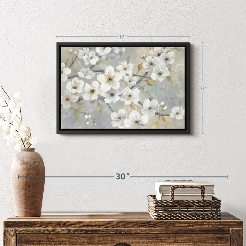 «Golden Garden», impression florale et botanique, H 13 po x l 19 po