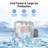 550LBS/24H Commercial Ice Maker with 360LBS Storage, 12-Level Adjustable Ice