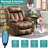 Upholstered Heated Massage Chair-1870497965