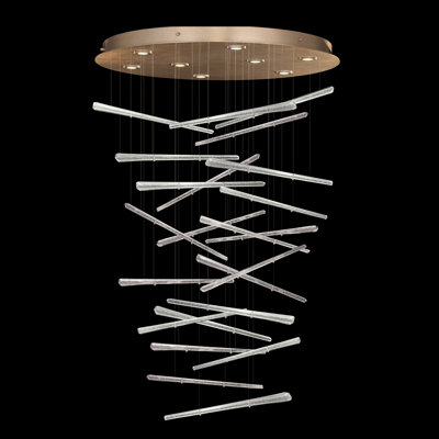 Luminaire suspendu géométrique à 8 lumières Elevate